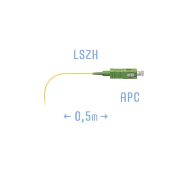 Пигтейл SC/APC SM (0.9) 0,5 m